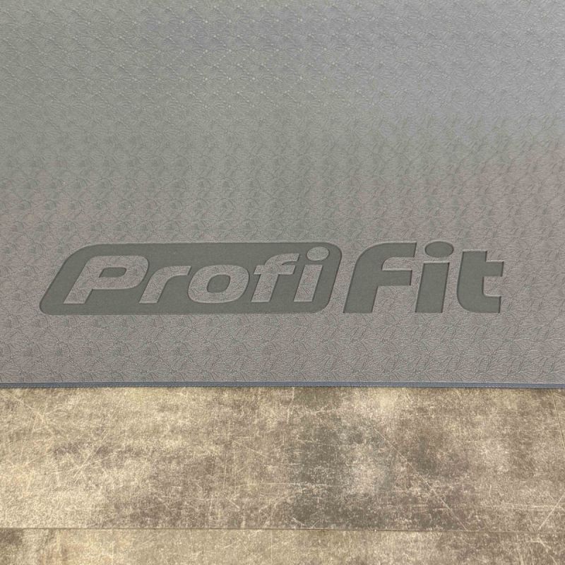Коврик для йоги и фитнеса СТАНДАРТ (графит) 5 мм PROFI-FIT