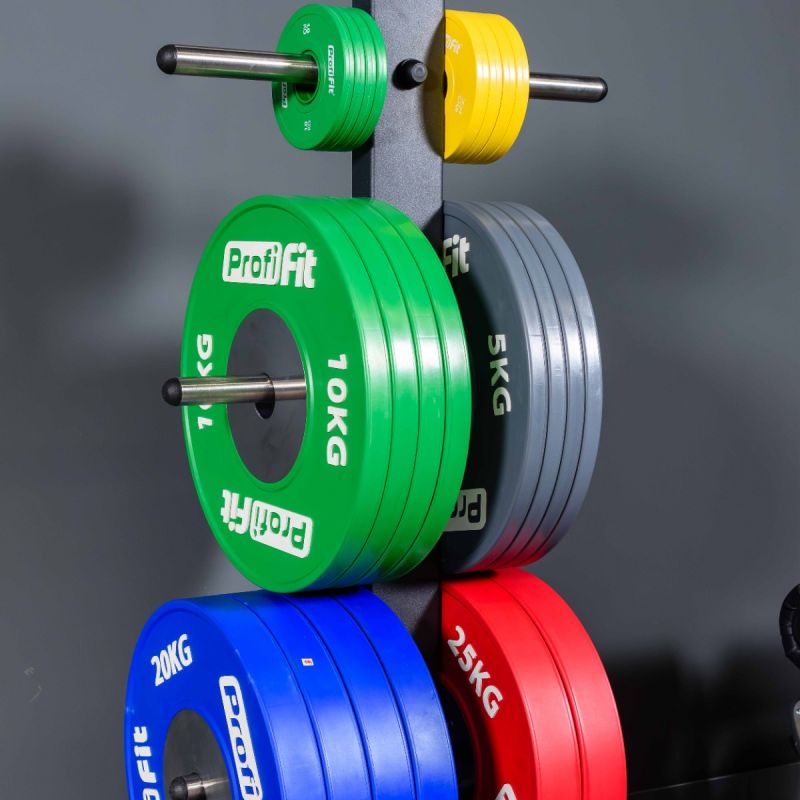 Диск профессиональный обрезиненный (цветной) D51 мм PROFI-FIT 1 кг