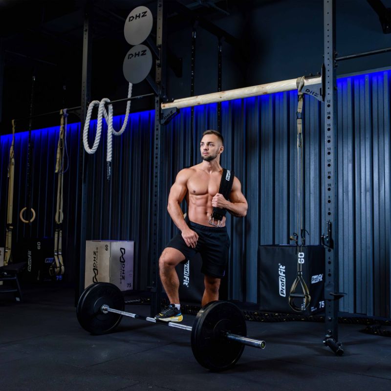Диск для штанги каучуковый, черный D51 мм PROFI-FIT 20 кг