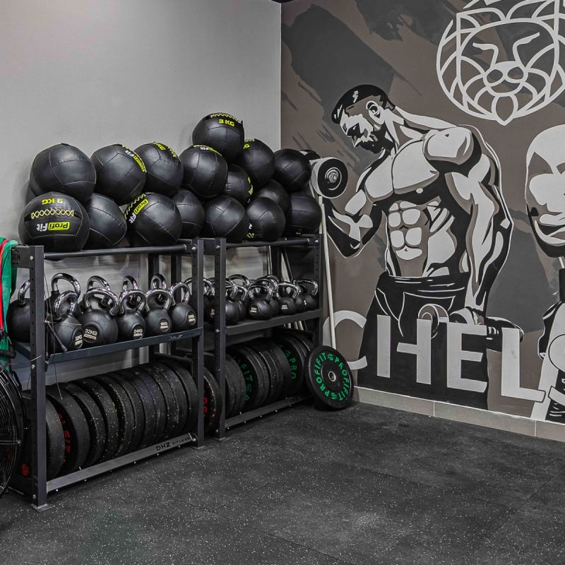 Медицинбол набивной (Wallball) PROFI-FIT 4 кг