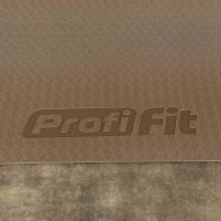 Коврик для йоги и фитнеса БАЗА (кофейный-бежевый) 5 мм PROFI-FIT