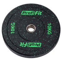 Диск для штанги HI-TEMP с цветными вкраплениями D51 мм PROFI-FIT 10 кг