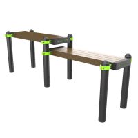 W352 GTO Скамья гимнастическая горизонтальная разноуровневая (двойная) ZAVODSPORTA