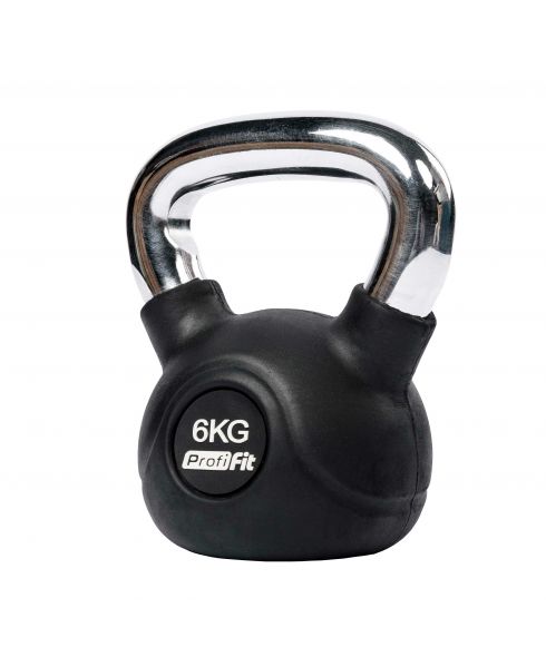 Гиря обрезиненная с хромированной ручкой PROFI-FIT  6 кг