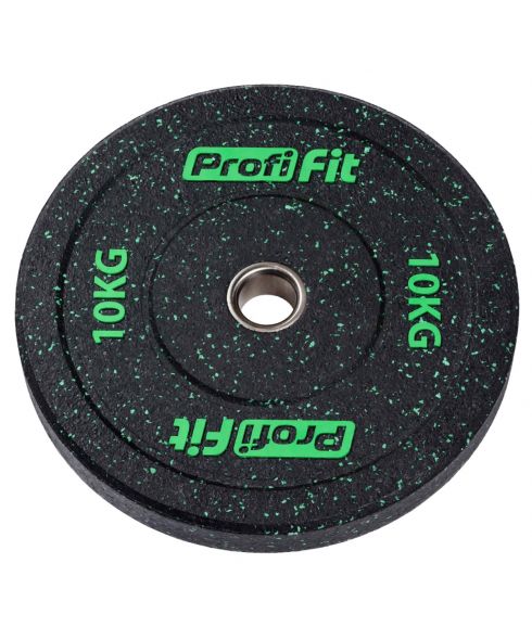 Диск для штанги (резиновая крошка) D51 мм PROFI-FIT 10 кг